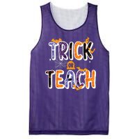 Trick Or Teach Funny Cute Halloween Mesh Reversible Basketball Jersey Tank