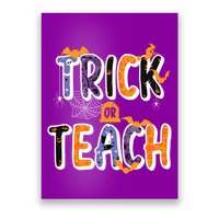 Trick Or Teach Funny Cute Halloween Poster