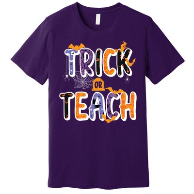 Trick Or Teach Funny Cute Halloween Premium T-Shirt