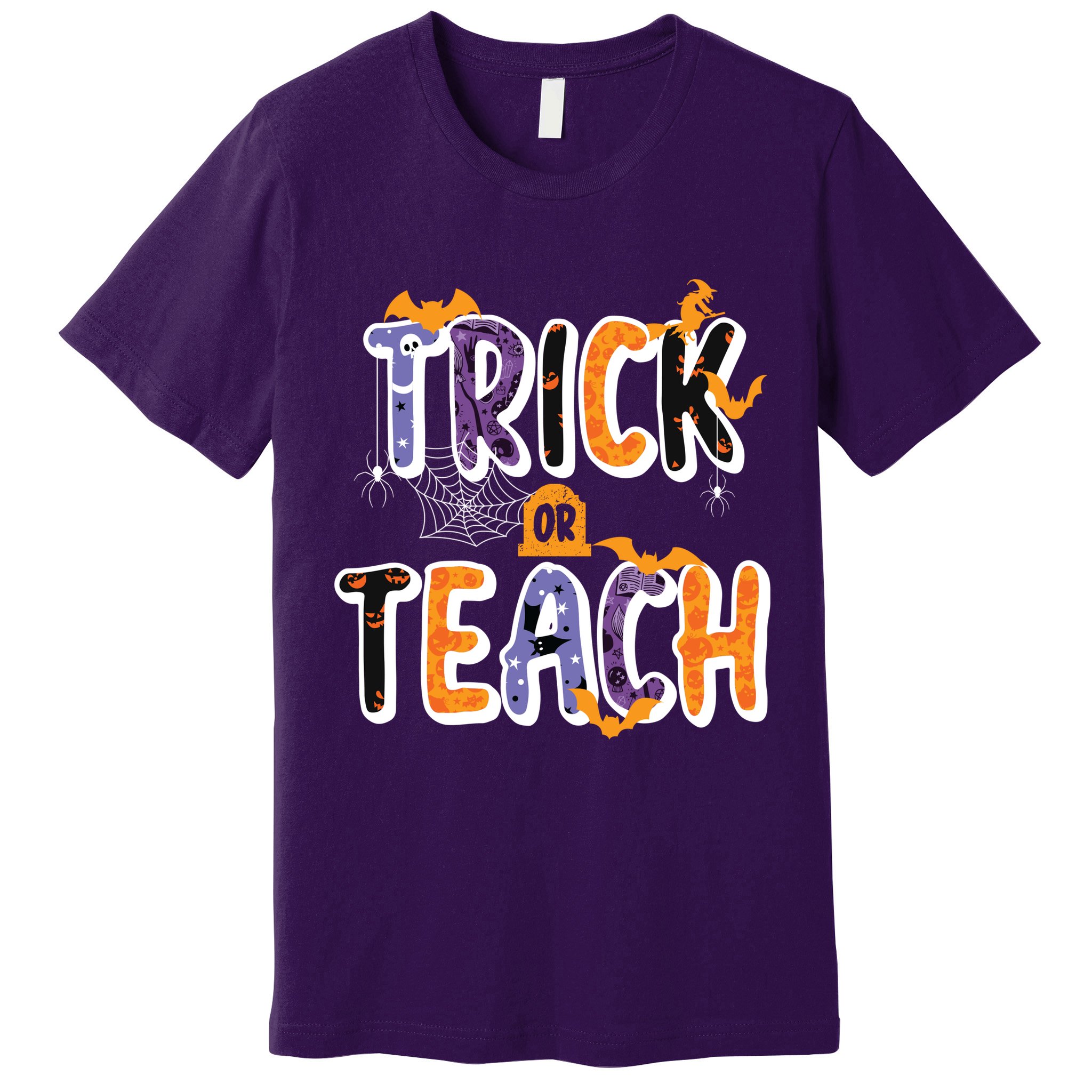 Trick Or Teach Funny Cute Halloween Premium T-Shirt
