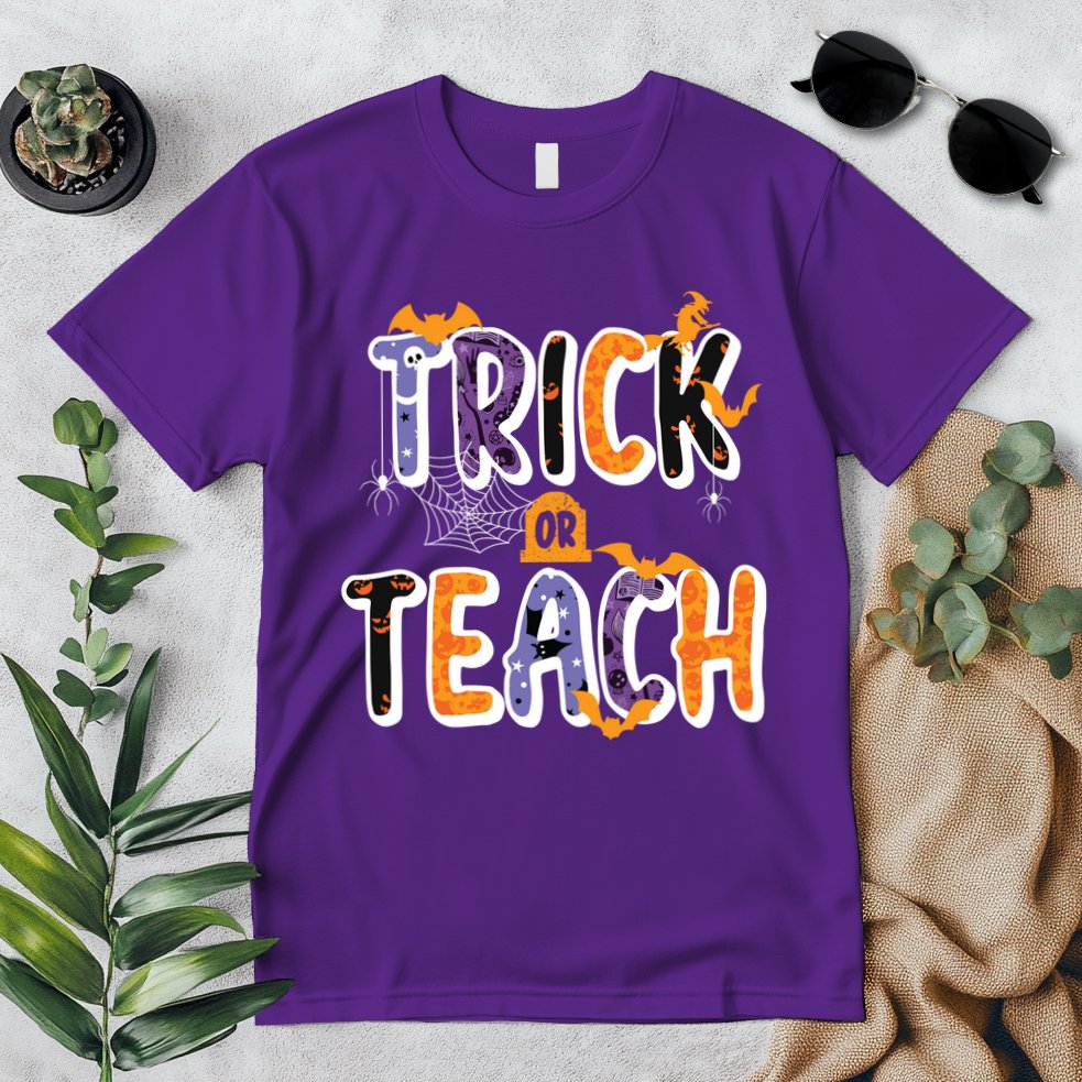 Trick Or Teach Funny Cute Halloween Premium T-Shirt