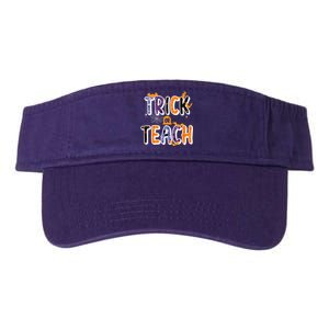 Trick Or Teach Funny Cute Halloween Valucap Bio-Washed Visor