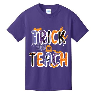 Trick Or Teach Funny Cute Halloween Kids T-Shirt