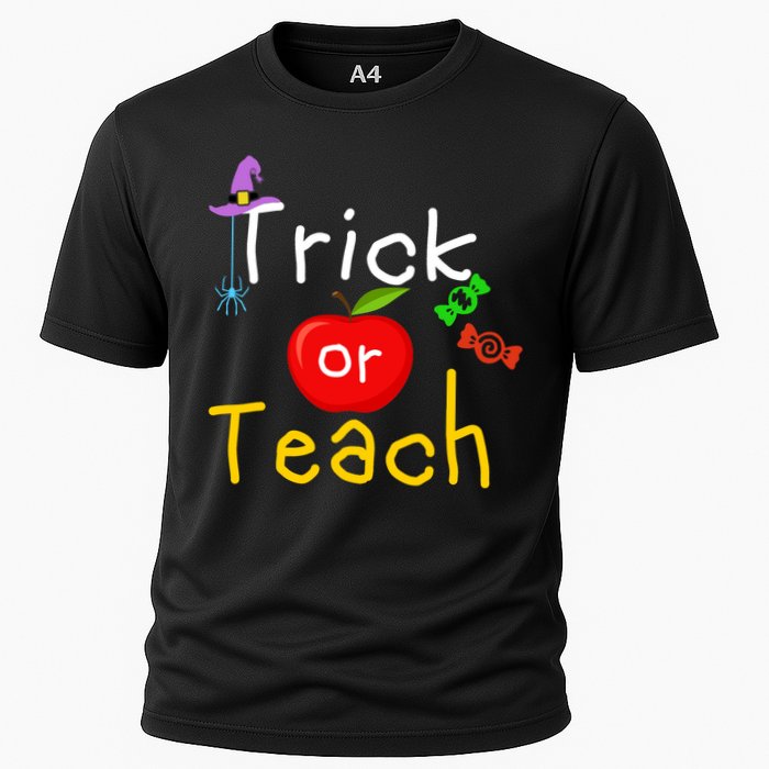 Trick Or Teach Halloween Teacher Performance Shirt