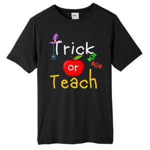 Trick Or Teach Halloween Teacher Tall Fusion ChromaSoft Performance T-Shirt