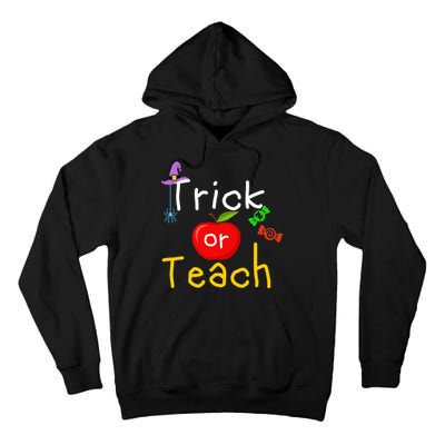 Trick Or Teach Halloween Teacher Tall Hoodie