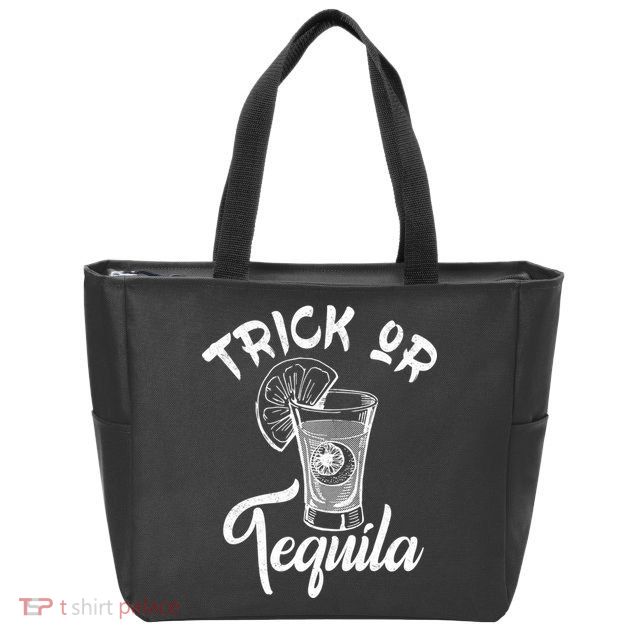 Trick Or Tequila Zip Tote Bag