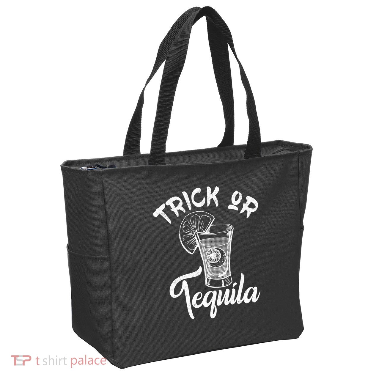 Trick Or Tequila Zip Tote Bag