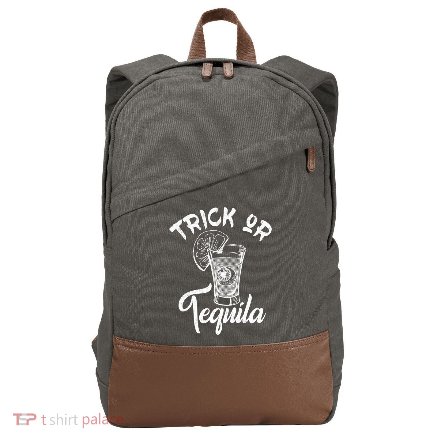 Trick Or Tequila Cotton Canvas Backpack