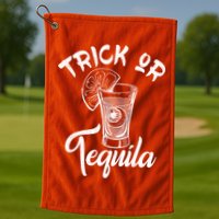 Trick Or Tequila Golf Towel