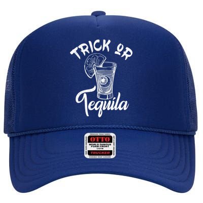 Trick Or Tequila High Crown Mesh Back Trucker Hat