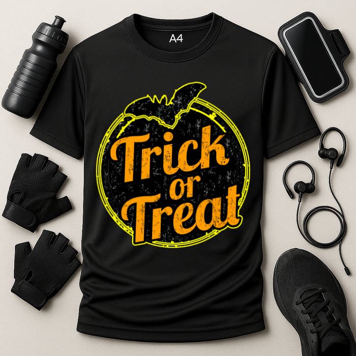 Trick or Treat Bat Logo Cooling Performance Crew T-Shirt