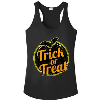 Trick or Treat Bat Logo Ladies PosiCharge Competitor Racerback Tank