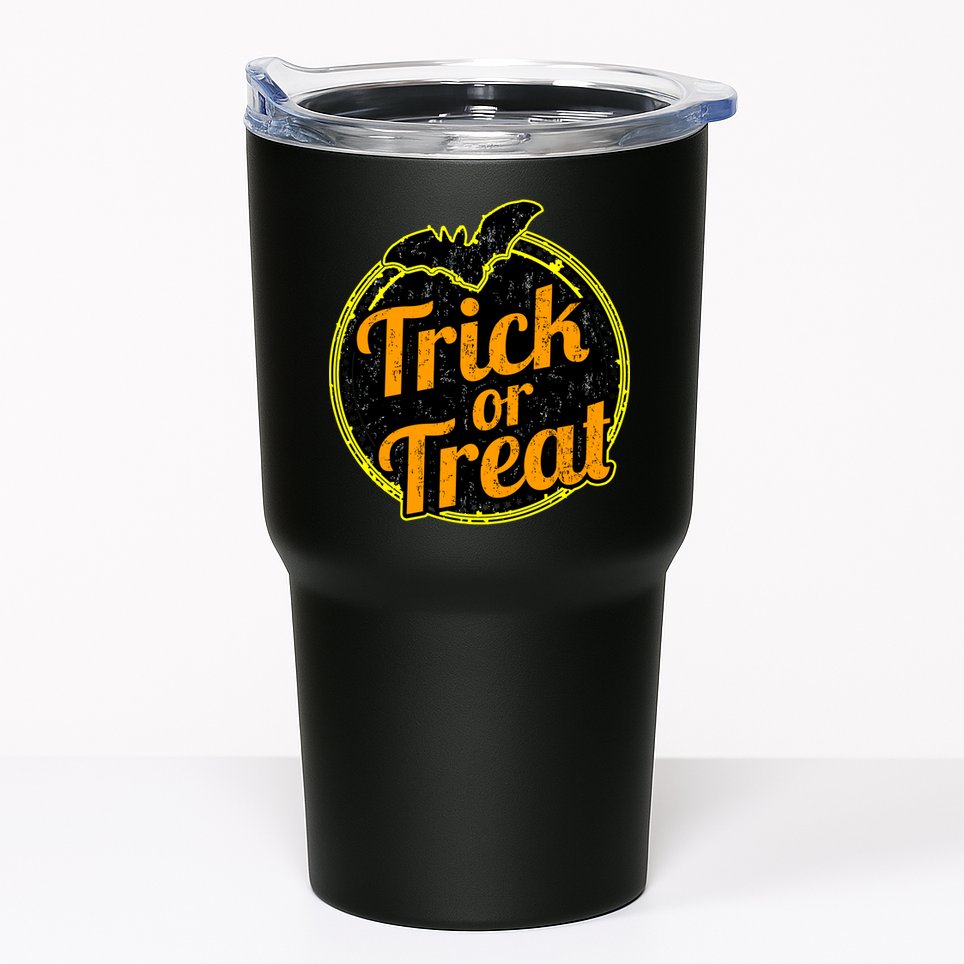 Trick or Treat Bat Logo Tumbler