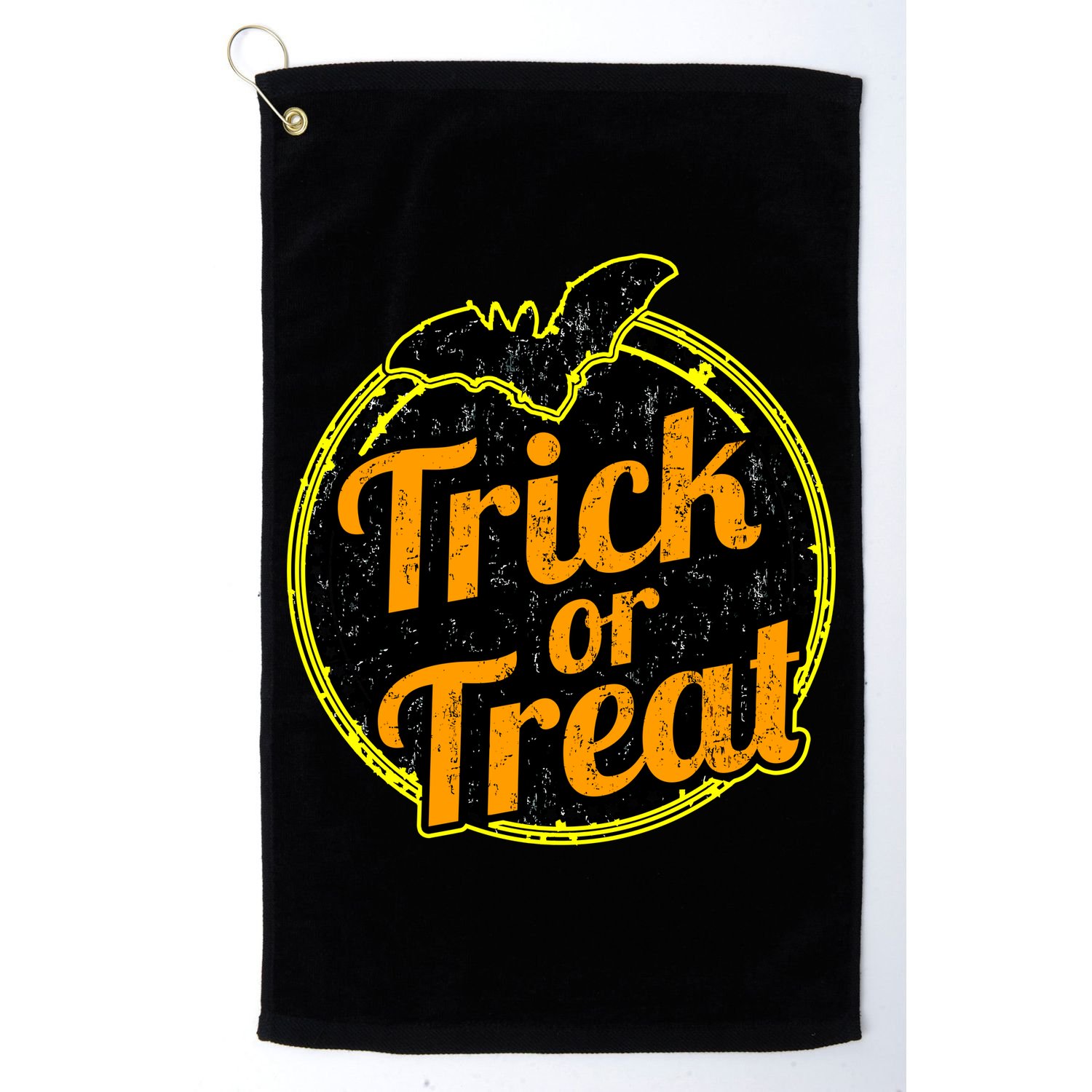 Trick or Treat Bat Logo Golf Towel