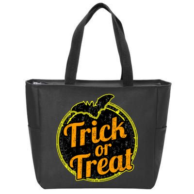 Trick or Treat Bat Logo Zip Tote Bag