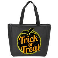 Trick or Treat Bat Logo Zip Tote Bag