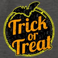Trick or Treat Bat Logo Vector Backpack