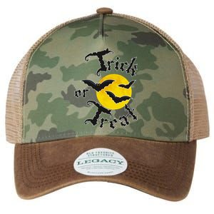 Trick Or Treat Bats Halloween Legacy Tie Dye Trucker Hat