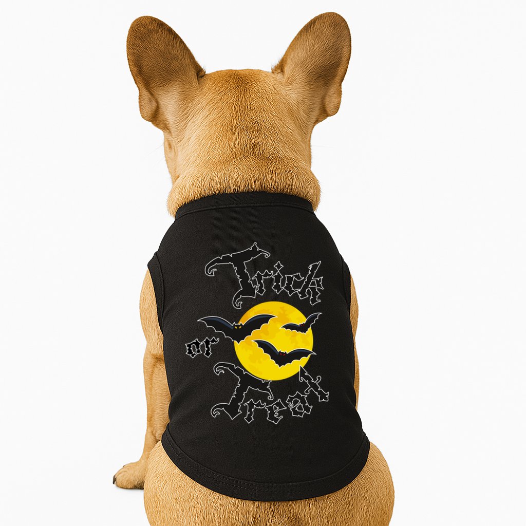 Trick Or Treat Bats Halloween Doggie Tank