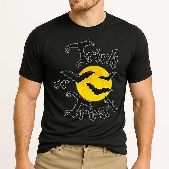 Trick Or Treat Bats Halloween Cooling Performance Crew T-Shirt