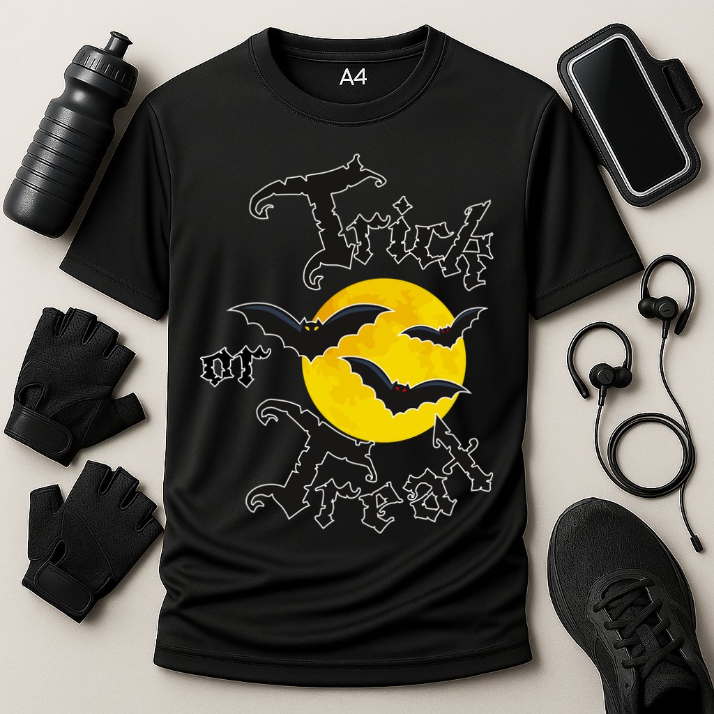 Trick Or Treat Bats Halloween Cooling Performance Crew T-Shirt