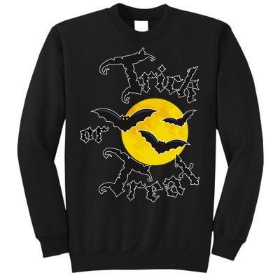 Trick Or Treat Bats Halloween Sweatshirt