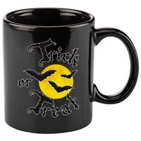 Trick Or Treat Bats Halloween 11oz C Handle Ceramic Mug