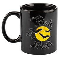 Trick Or Treat Bats Halloween 11oz C Handle Ceramic Mug