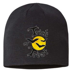 Trick Or Treat Bats Halloween Sustainable Beanie