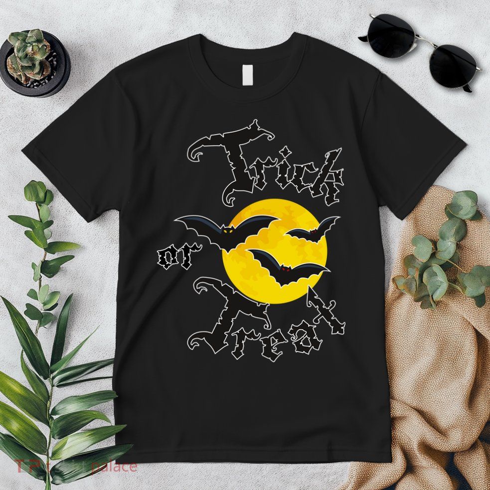 Trick Or Treat Bats Halloween Premium T-Shirt