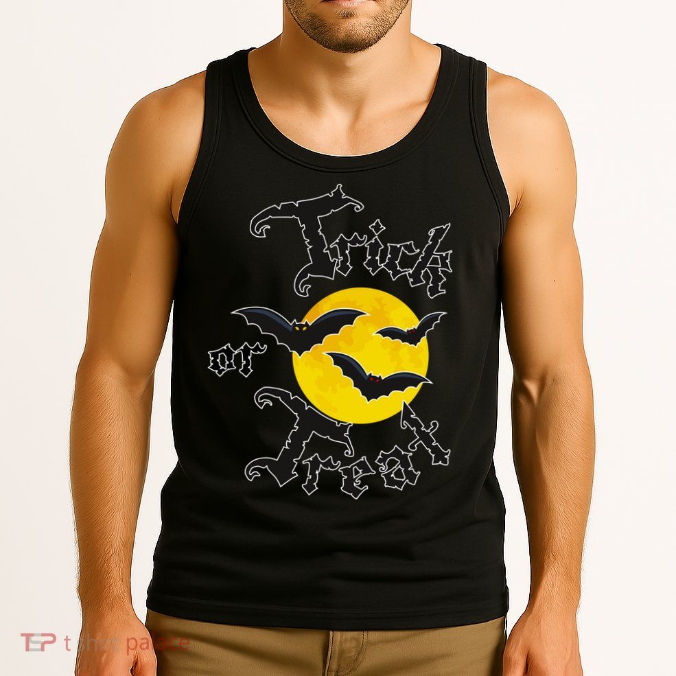 Trick Or Treat Bats Halloween Tank Top