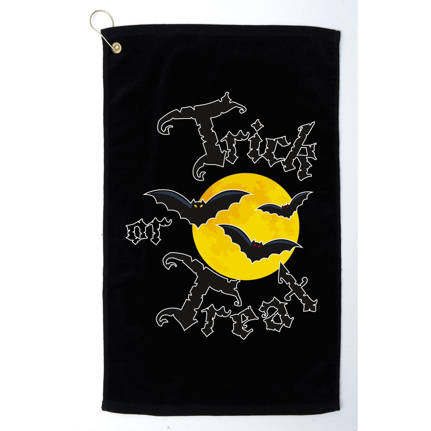 Trick Or Treat Bats Halloween Golf Towel
