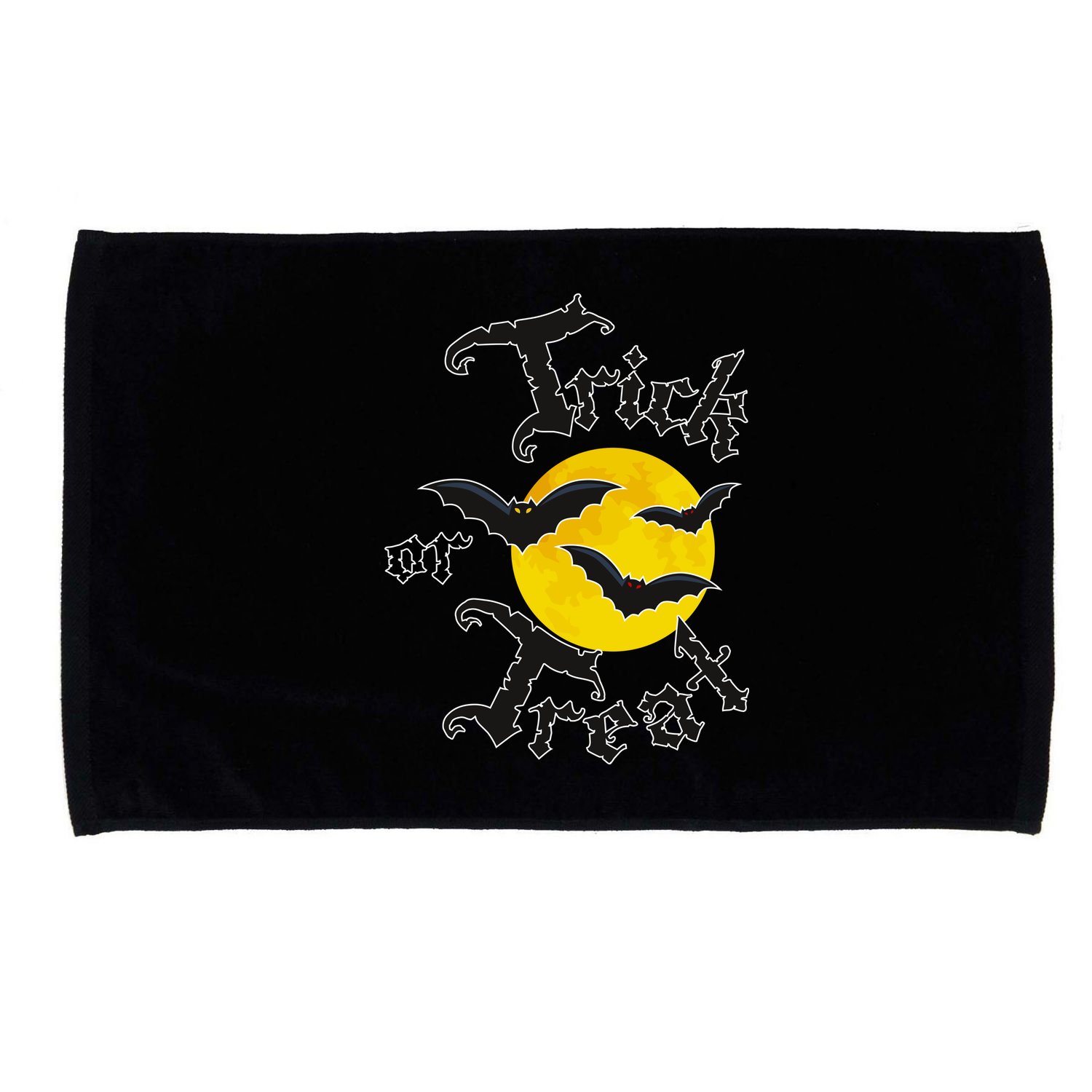 Trick Or Treat Bats Halloween Microfiber Hand Towel