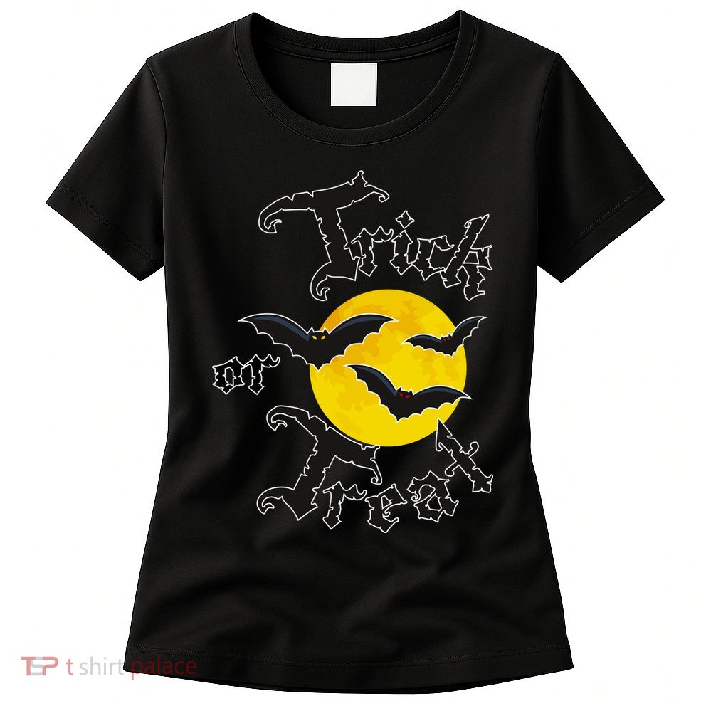 Trick Or Treat Bats Halloween Women's T-Shirt