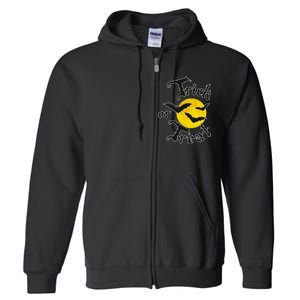 Trick Or Treat Bats Halloween Full Zip Hoodie