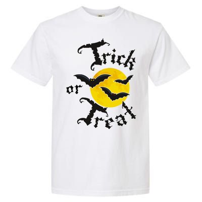 Trick Or Treat Bats Halloween Garment-Dyed Heavyweight T-Shirt