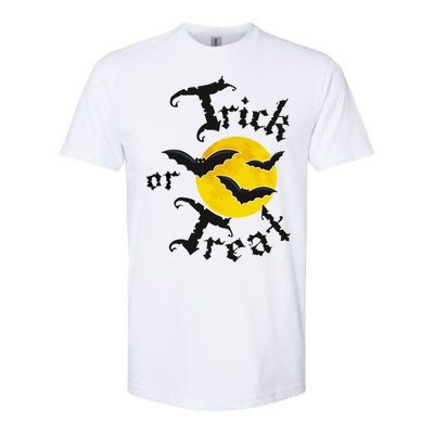 Trick Or Treat Bats Halloween Softstyle® CVC T-Shirt