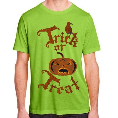 Trick Or Treat Pumpkin Halloween Adult ChromaSoft Performance T-Shirt