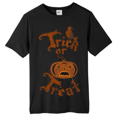 Trick Or Treat Pumpkin Halloween Tall Fusion ChromaSoft Performance T-Shirt