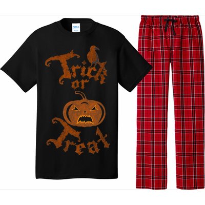 Trick Or Treat Pumpkin Halloween Pajama Set