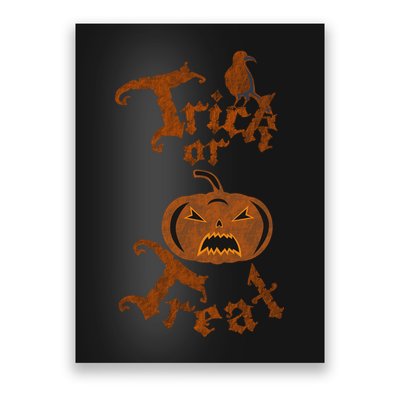Trick Or Treat Pumpkin Halloween Poster