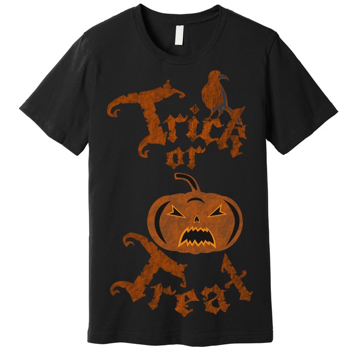 Trick Or Treat Pumpkin Halloween Premium T-Shirt