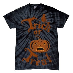 Trick Or Treat Pumpkin Halloween Tie-Dye T-Shirt