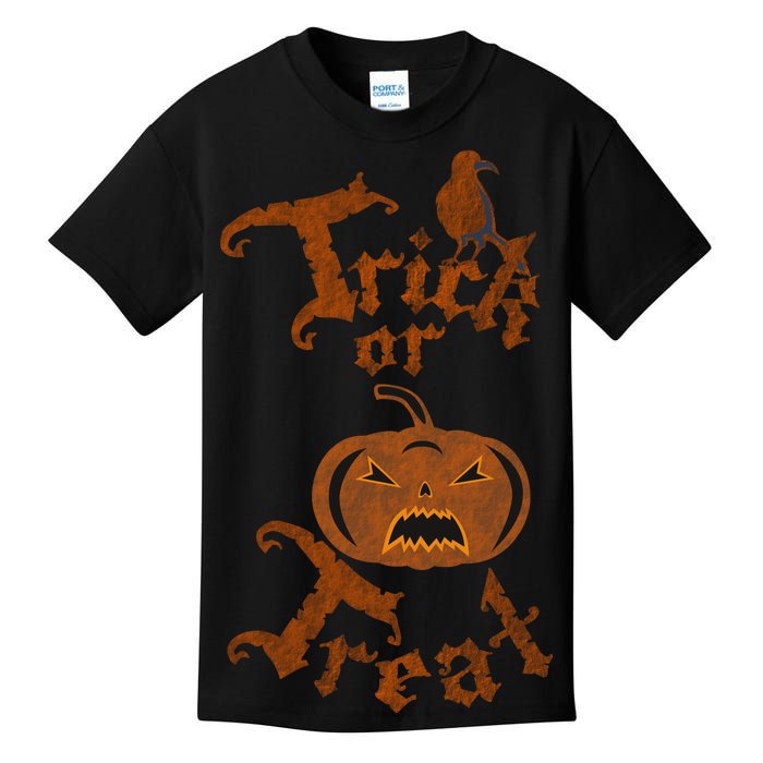 Trick Or Treat Pumpkin Halloween Kids T-Shirt