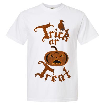 Trick Or Treat Pumpkin Halloween Garment-Dyed Heavyweight T-Shirt