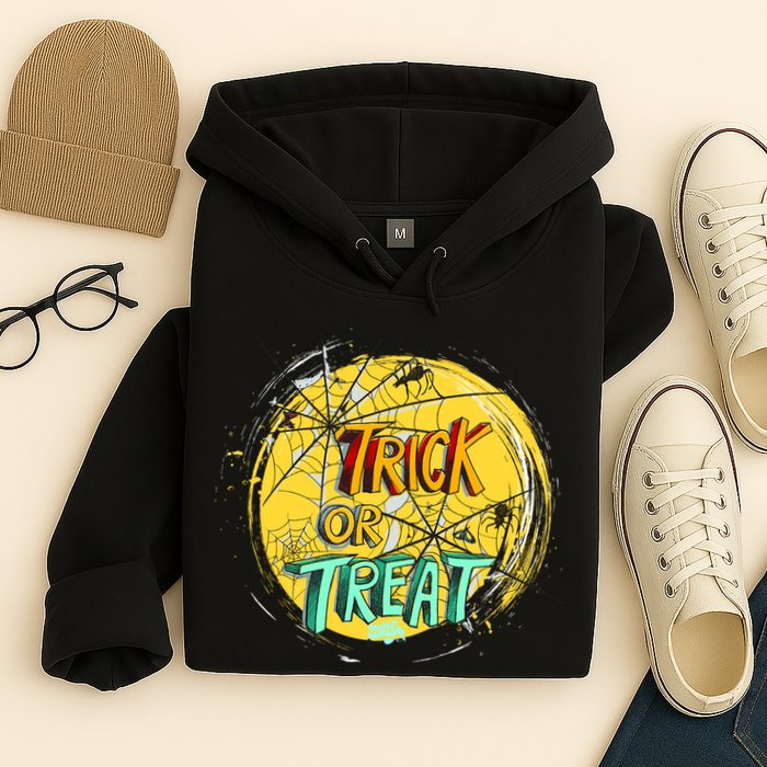 Trick or Treat Spider Web Hoodie