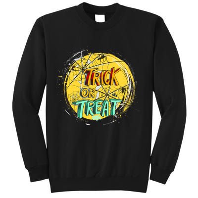Trick or Treat Spider Web Sweatshirt