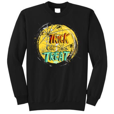 Trick or Treat Spider Web Sweatshirt