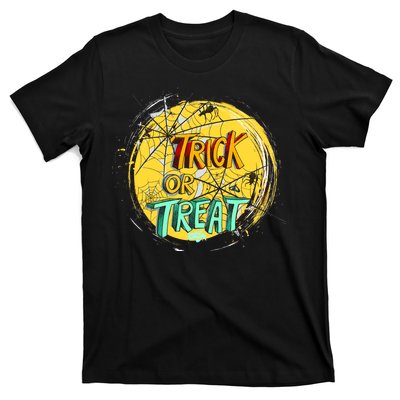 Trick or Treat Spider Web T-Shirt